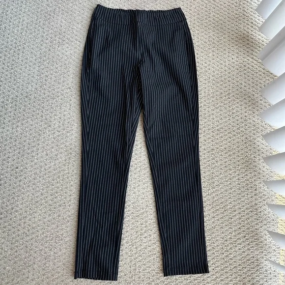striped cigarette trousers Who What Wear | Pants & Jumpsuits | Black Striped Cigarette Pants